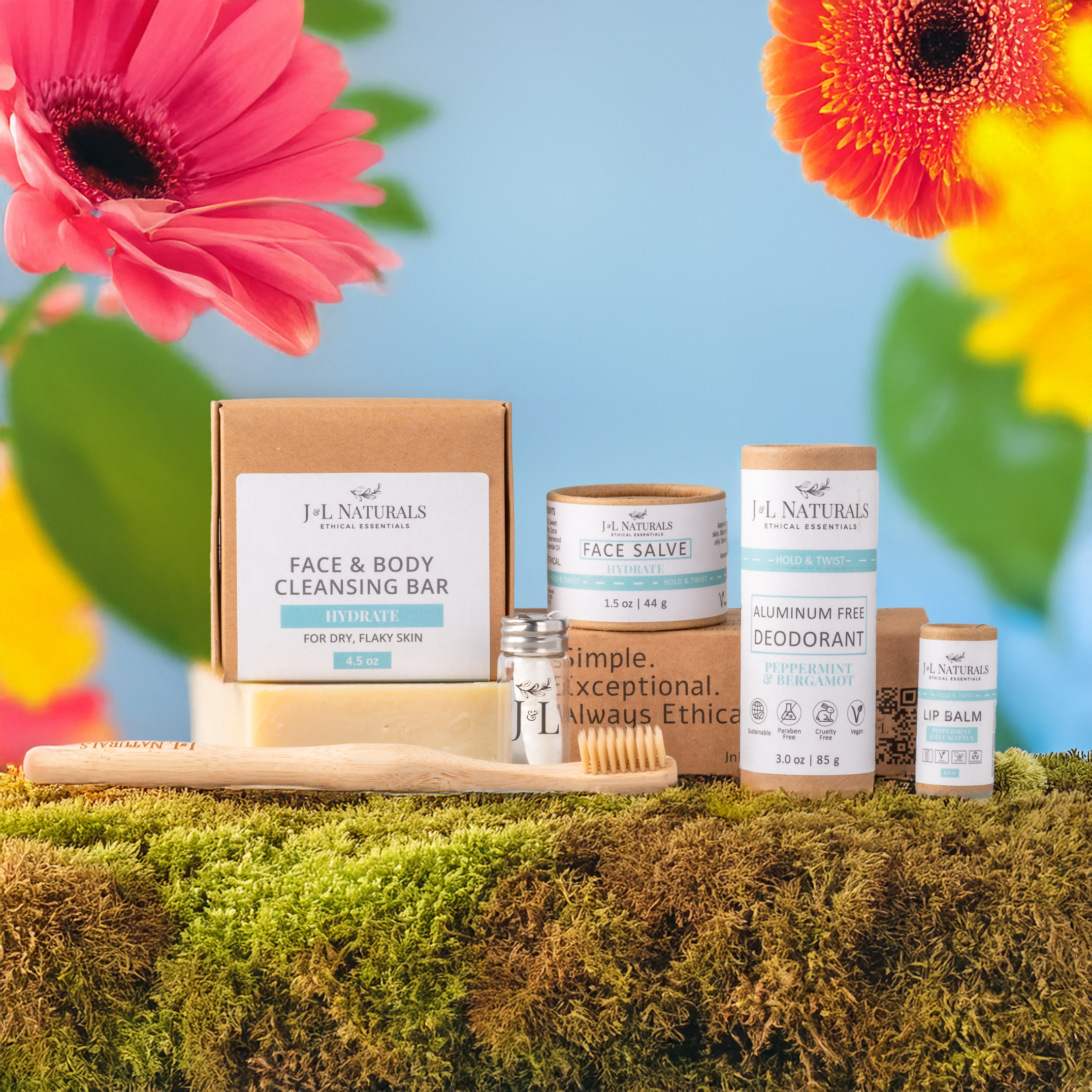J&L Naturals: Essentials Self Care Kit (7-Piece Set)