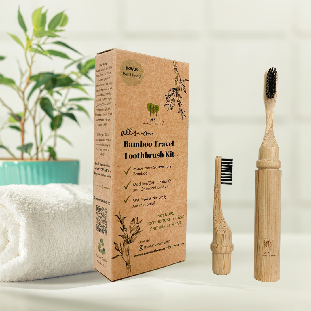 me.motherearth: Me Mother Earth: All-in-One Bamboo Travel Toothbrush