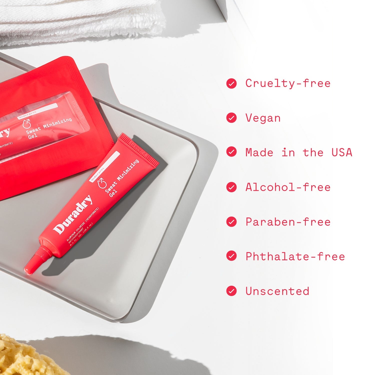 Duradry: Sweat Minimizing Gel