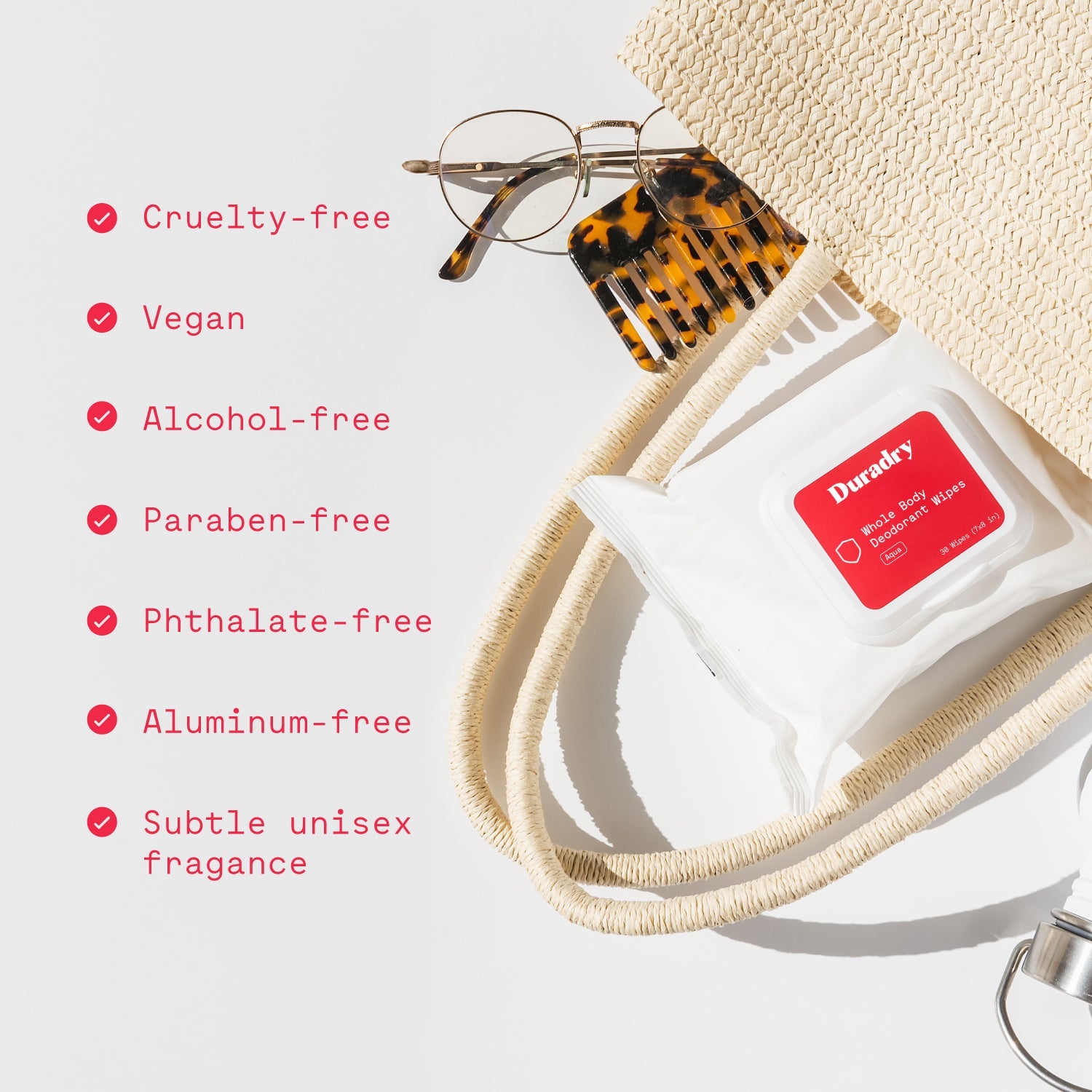 Duradry: Whole Body Deodorant Wipes