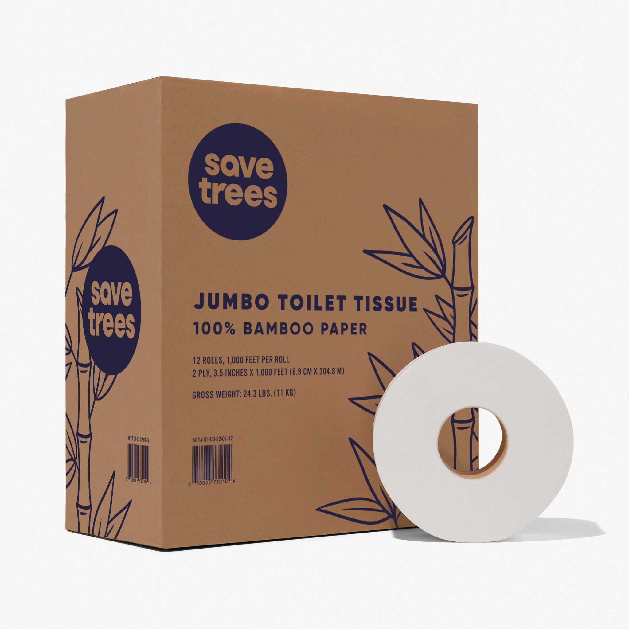 Save Trees: Bamboo Jumbo Commercial Toilet Paper