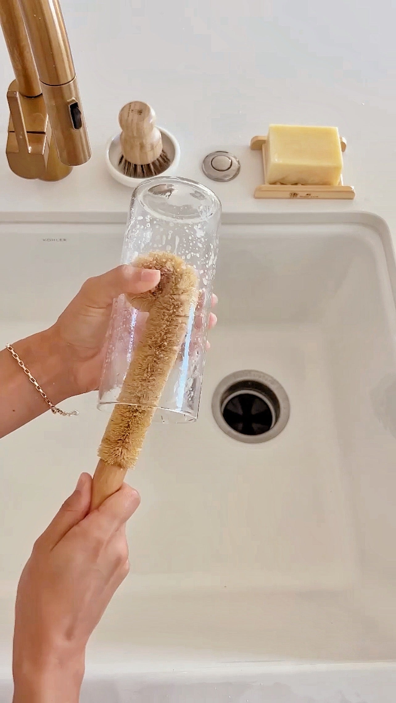 4 Pack Multipurpose Wood + Plant Fiber Cleaning Brushes