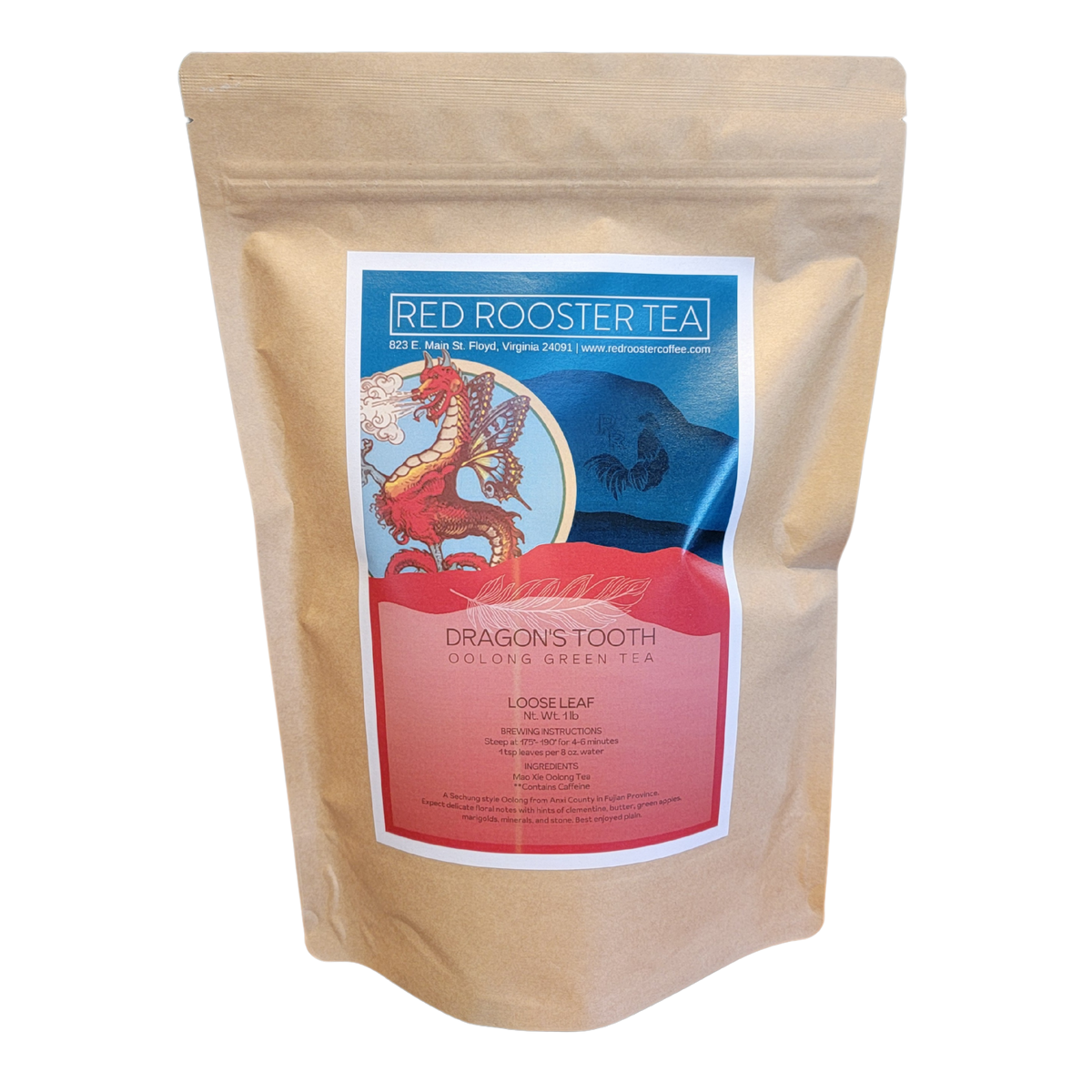 Red Rooster Coffee: Dragon's Tooth Oolong