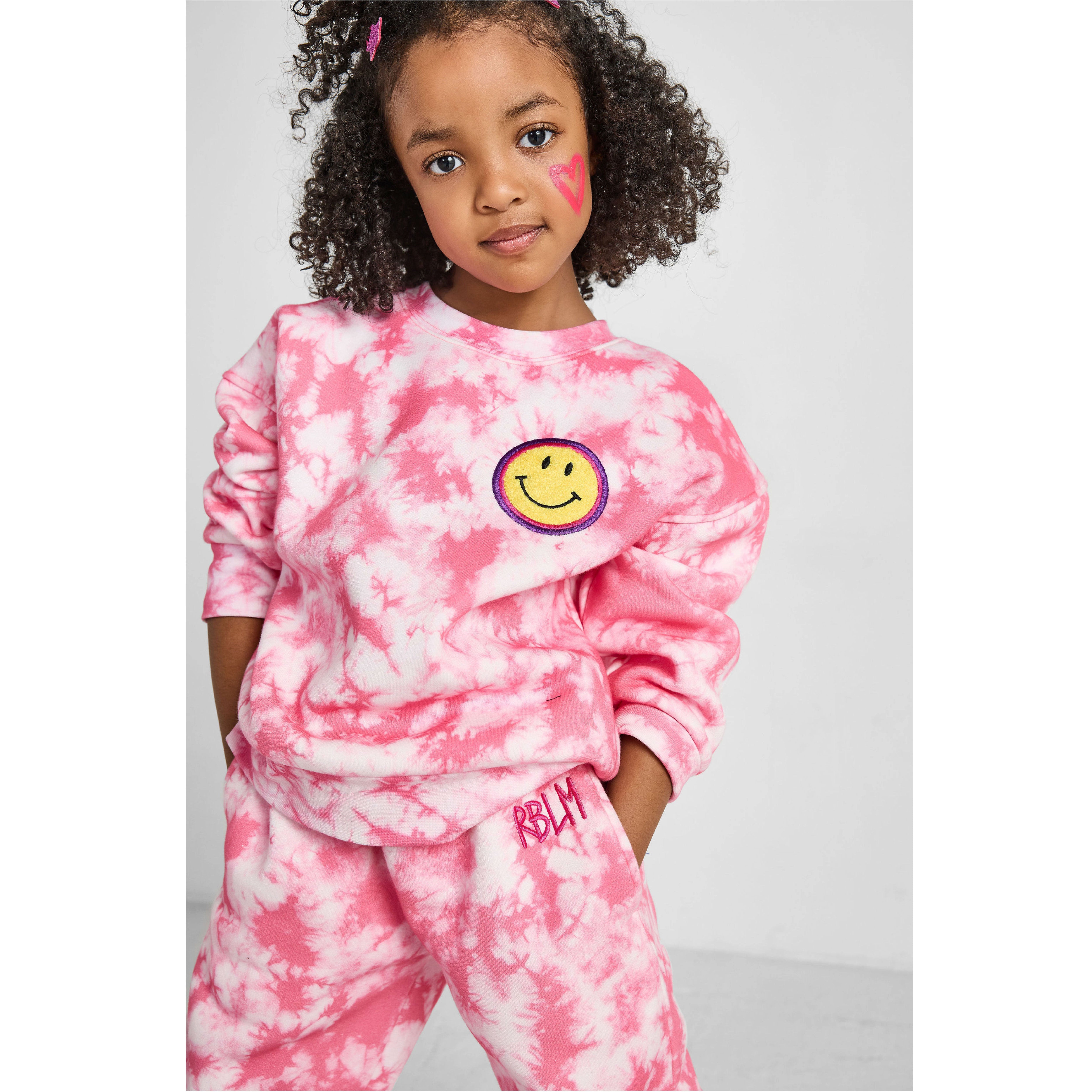 Rebloomed Kids: Smiley Tie-Dye Crewneck Sweatshirt