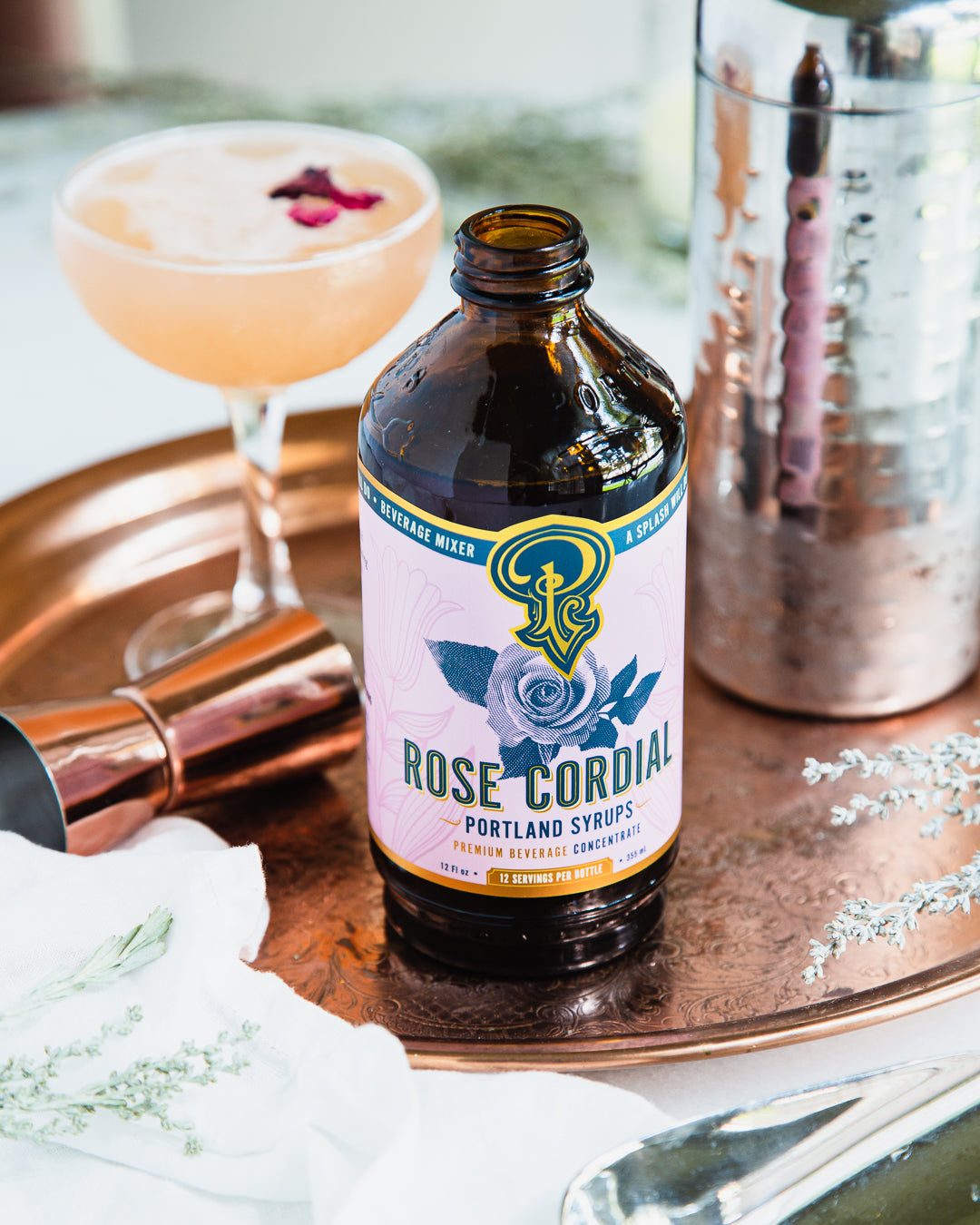 Portland Syrups: Rose Cordial Syrup two-pack