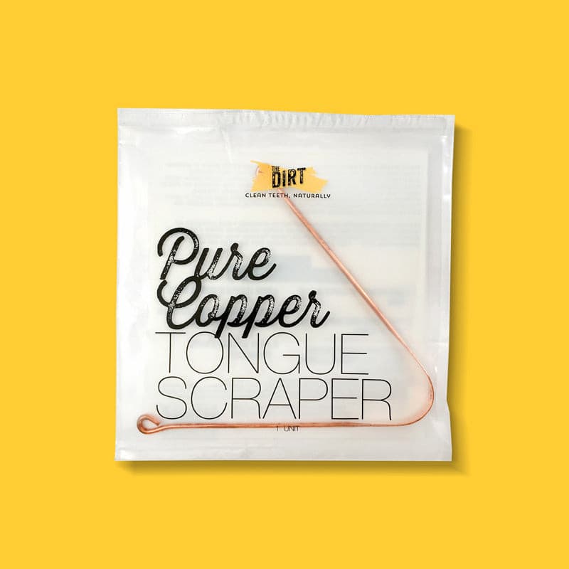 The Dirt: Anti-Microbial Copper Tongue Scraper for Bad Breath
