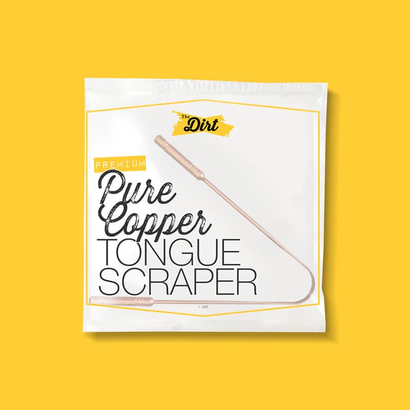 The Dirt: Anti-Microbial Copper Tongue Scraper for Bad Breath