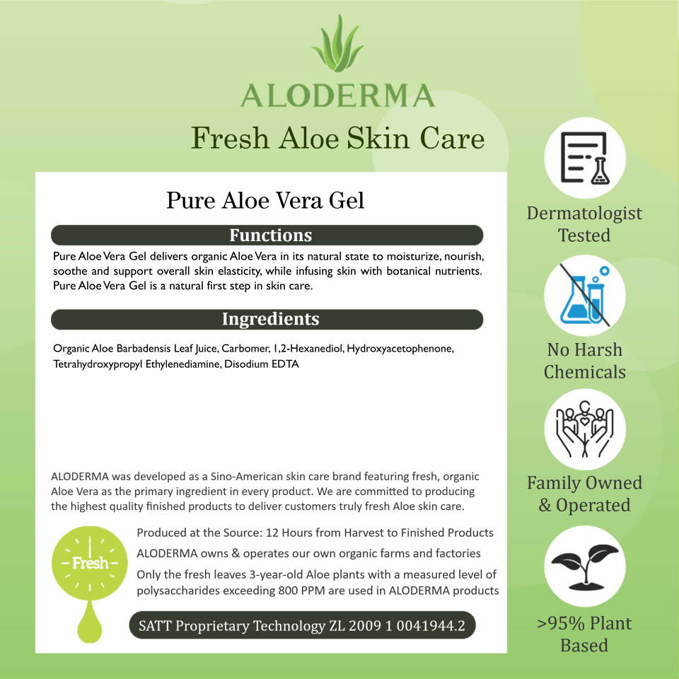 ALODERMA: Pure Aloe Vera Gel - 114g