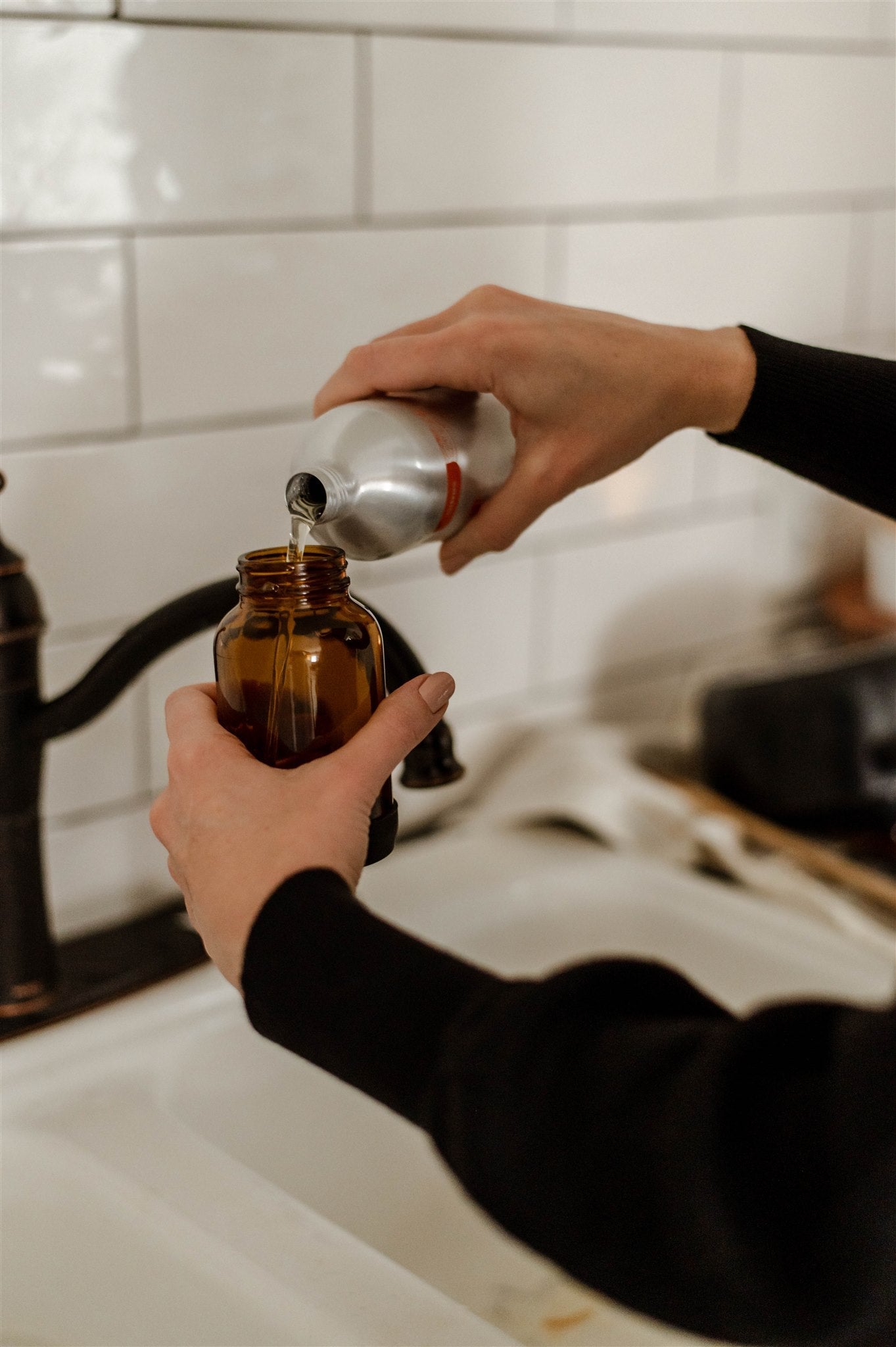 Esker: Amber Foaming Soap Pump + Castile Soap Bundle