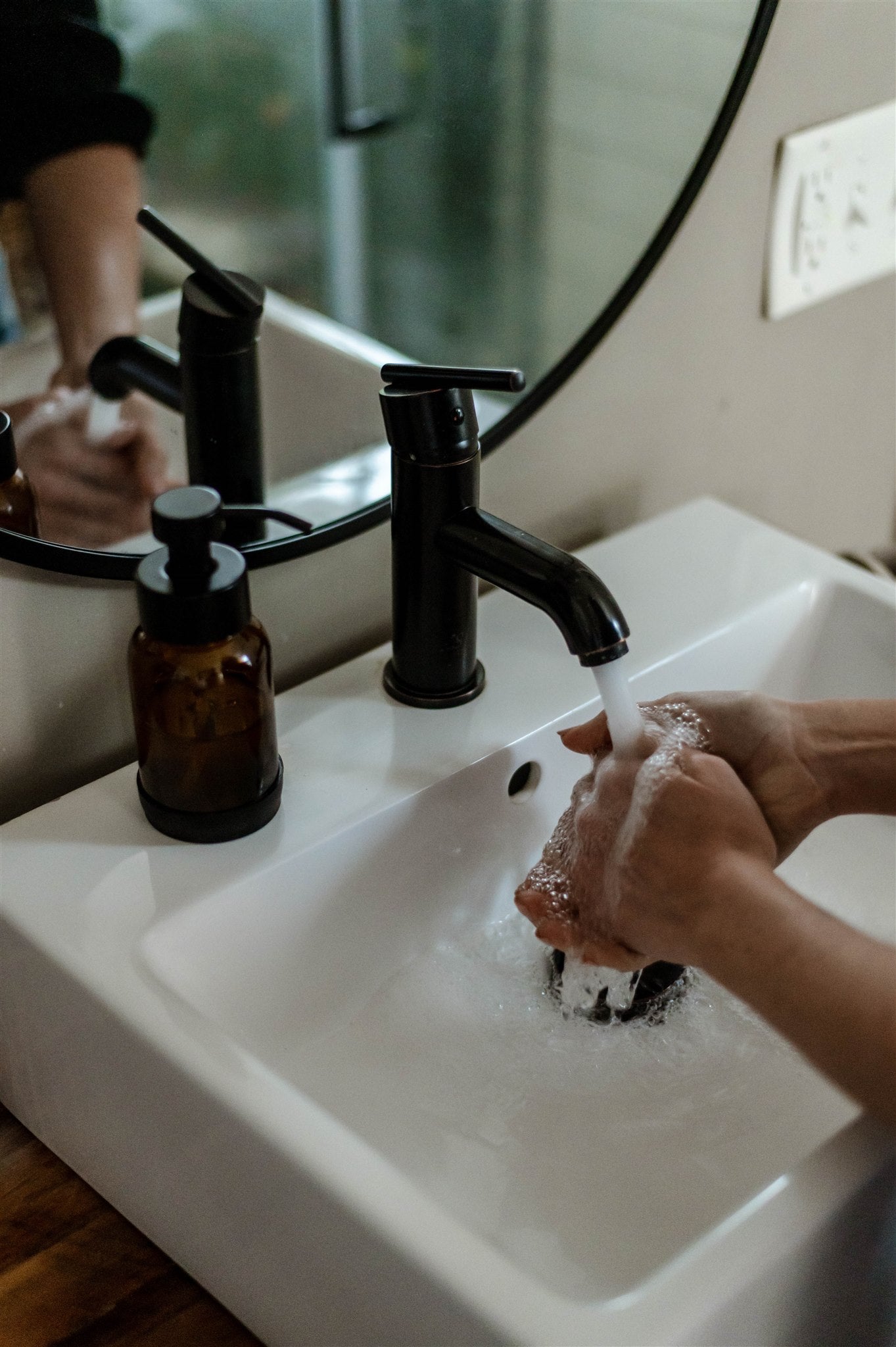 Amber Foaming Soap Pump + Castile Soap Bundle