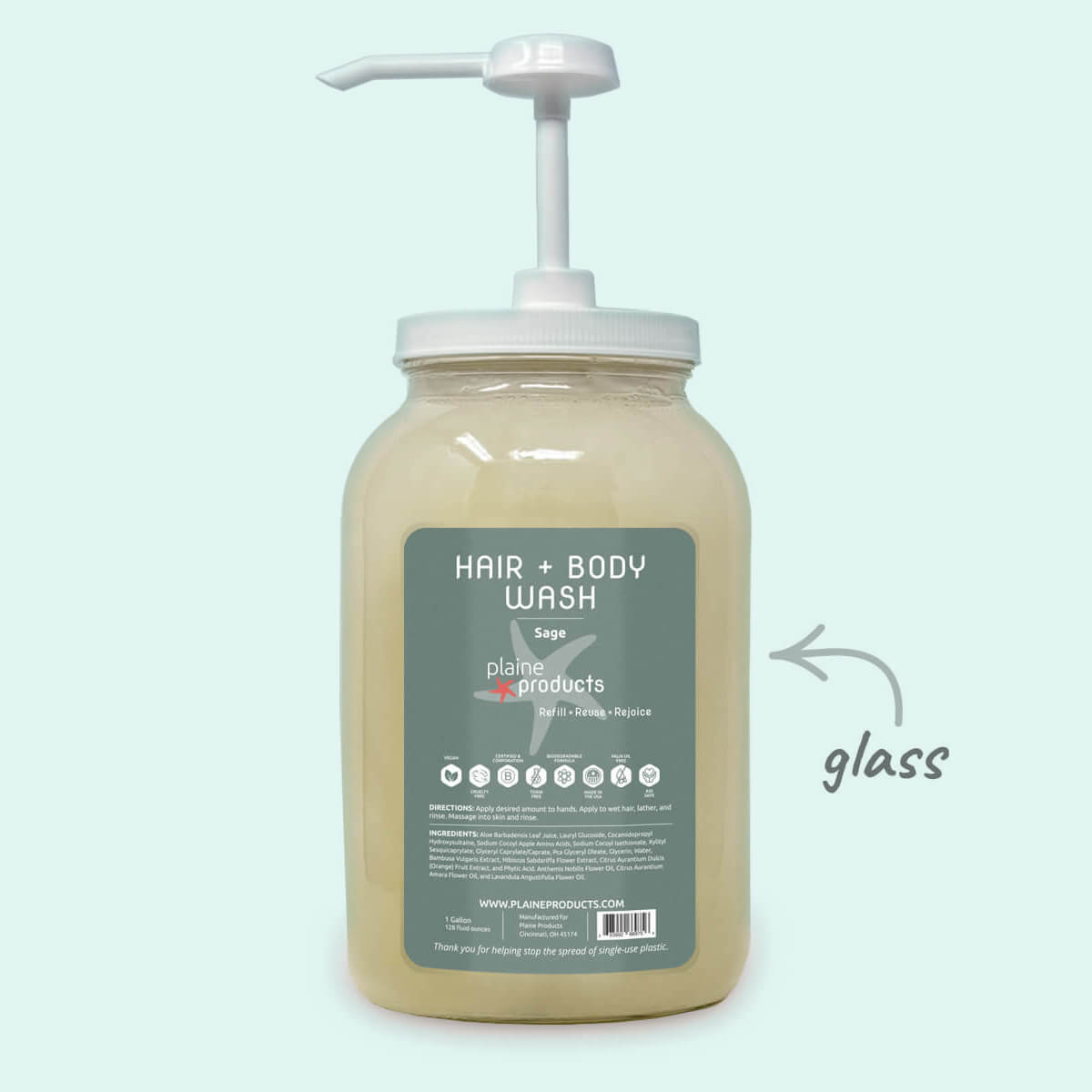 Plaine Products: Hair + Body Wash 2:1