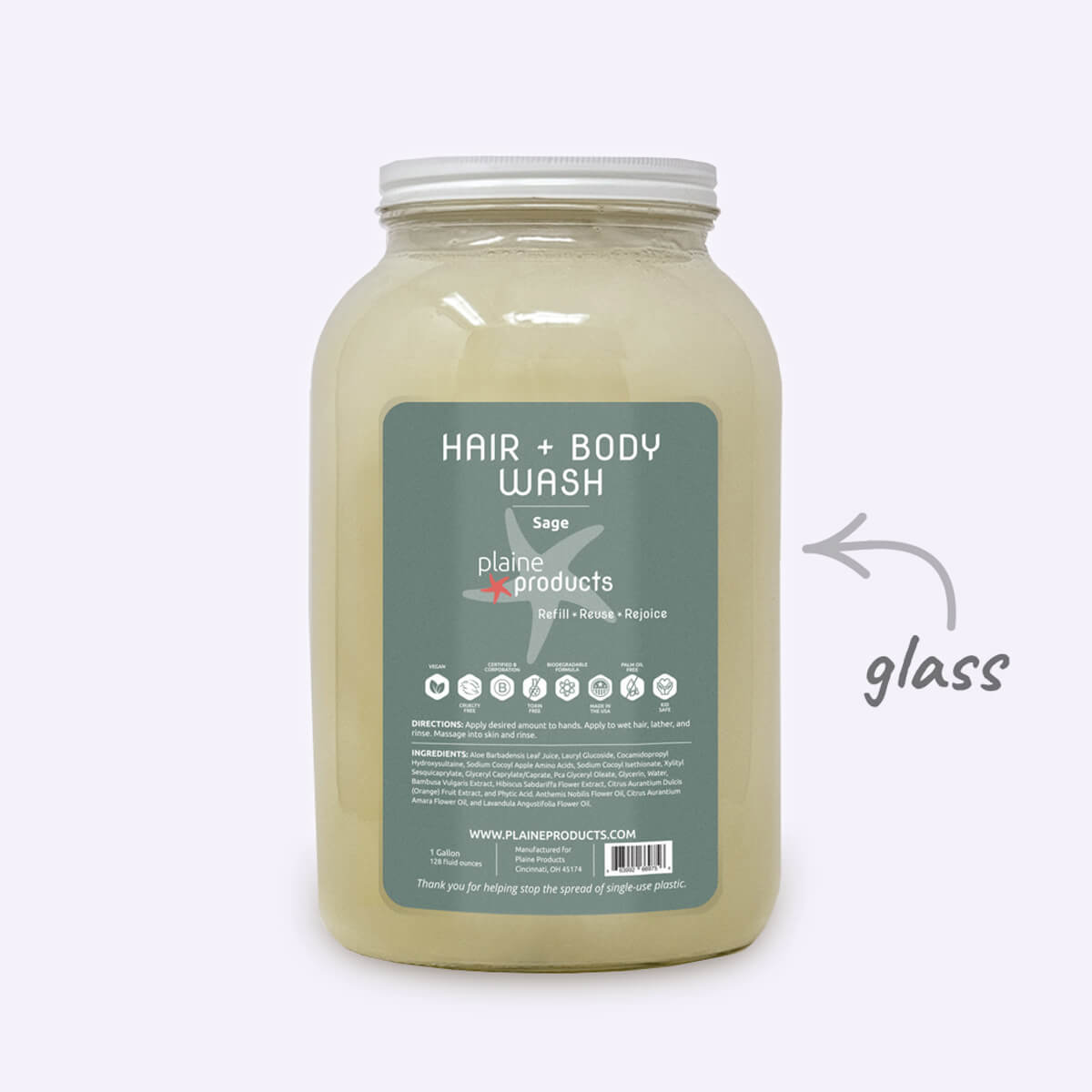 Plaine Products: Hair + Body Wash 2:1