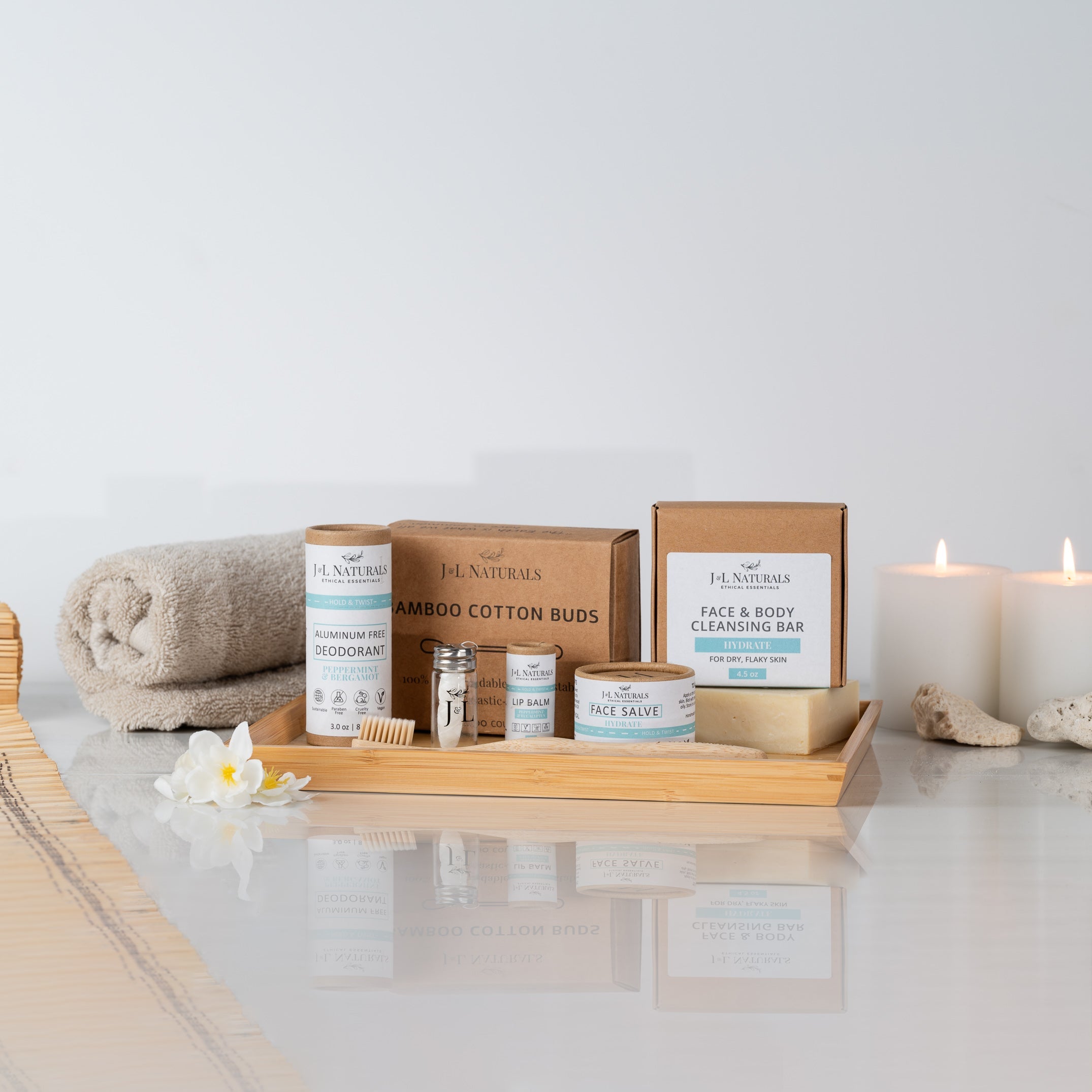 J&L Naturals: Essentials Self Care Kit (7-Piece Set)