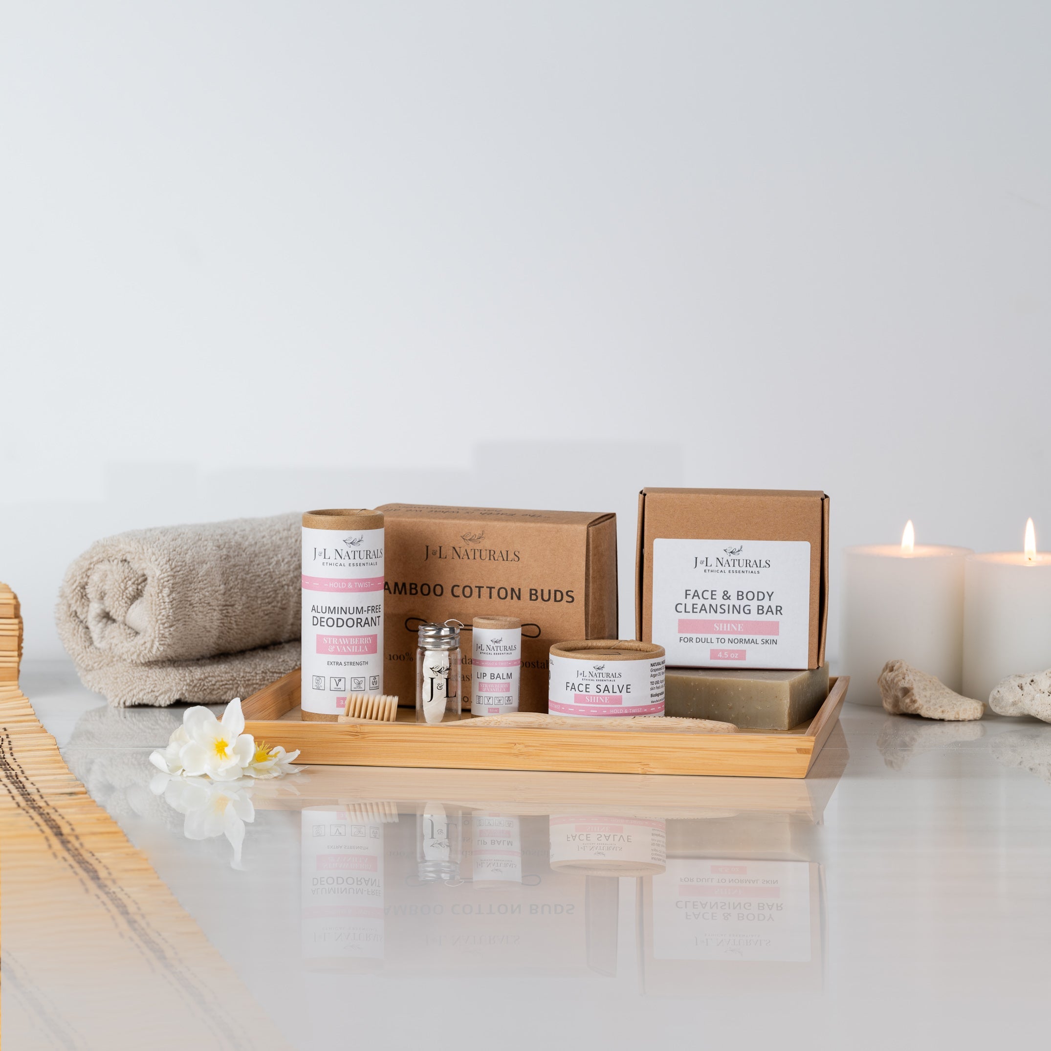 J&L Naturals: Essentials Self Care Kit (7-Piece Set)