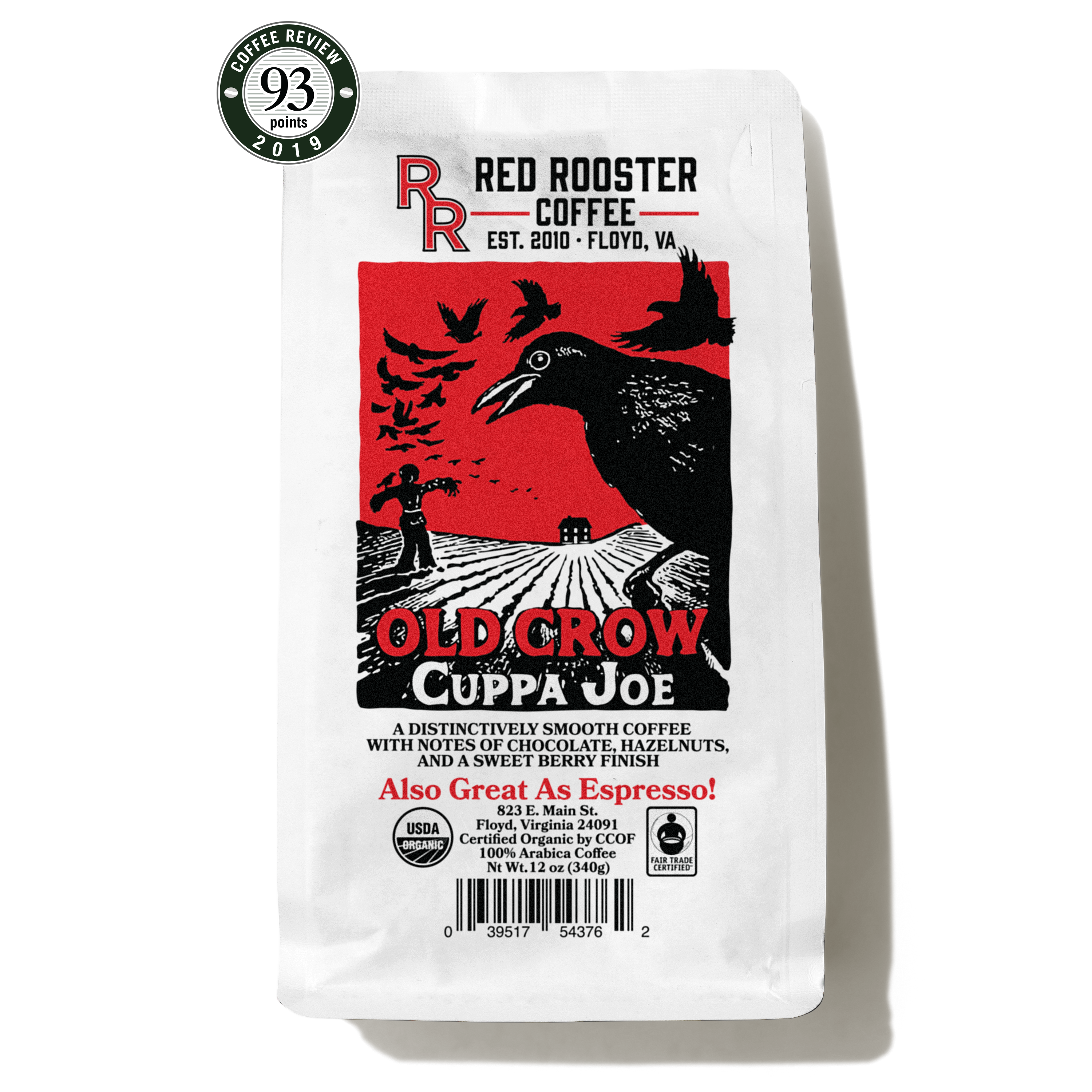 Red Rooster Coffee: Organic Old Crow Cuppa Joe